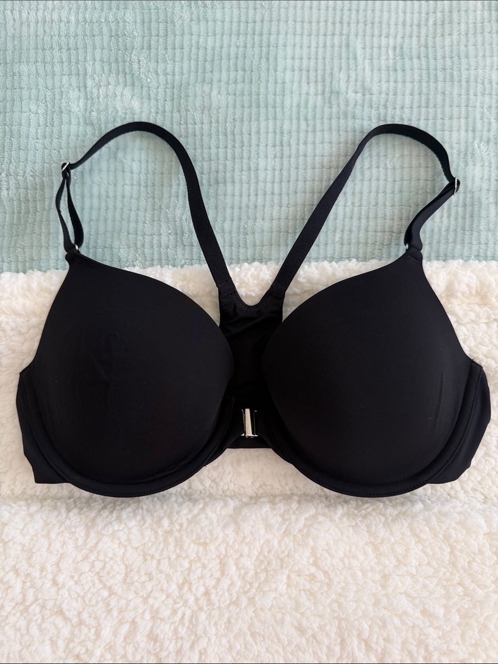 Soma Black Front-Closure Memorable Racerback Bra